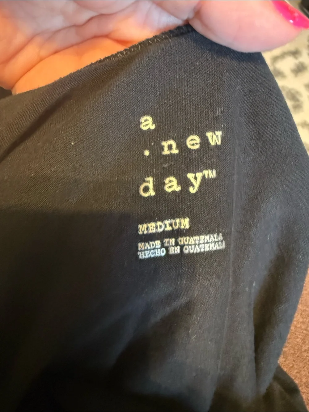 a new day Black Scoop Neck Tank Top